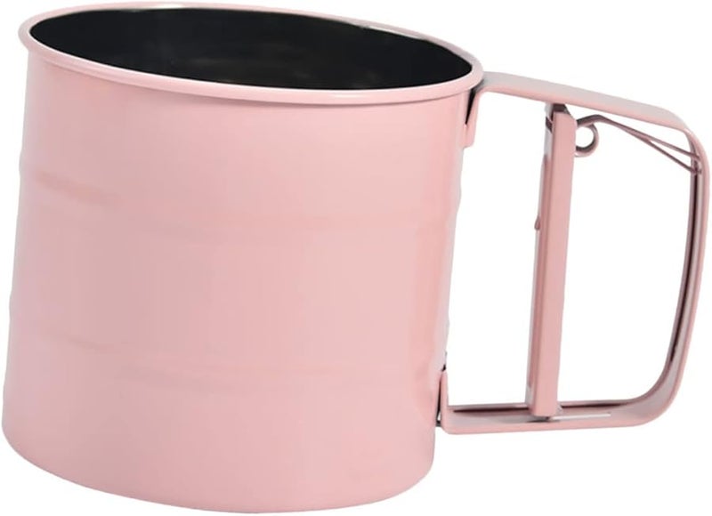 Stainless Steel Handheld Flour Sifter With Ergonomic Handle Manual Baking Sieve Strainer - Image 1